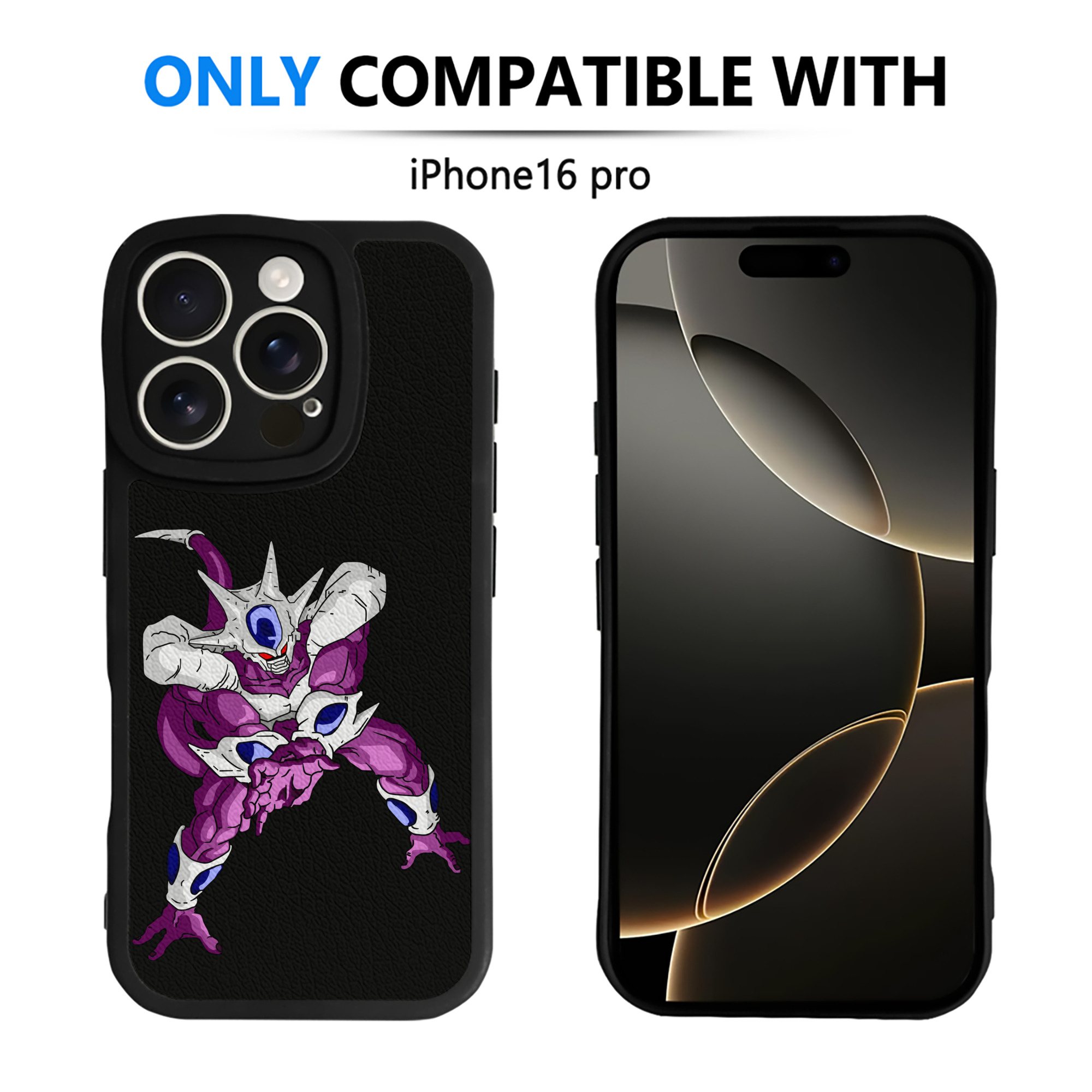 （画像用） ドラゴンボール クウラ DRAGON BALL Cooler Coora 【iPhone 16シリーズ対応】シリコンスマホケース（レザー調） 材質：シリコン
